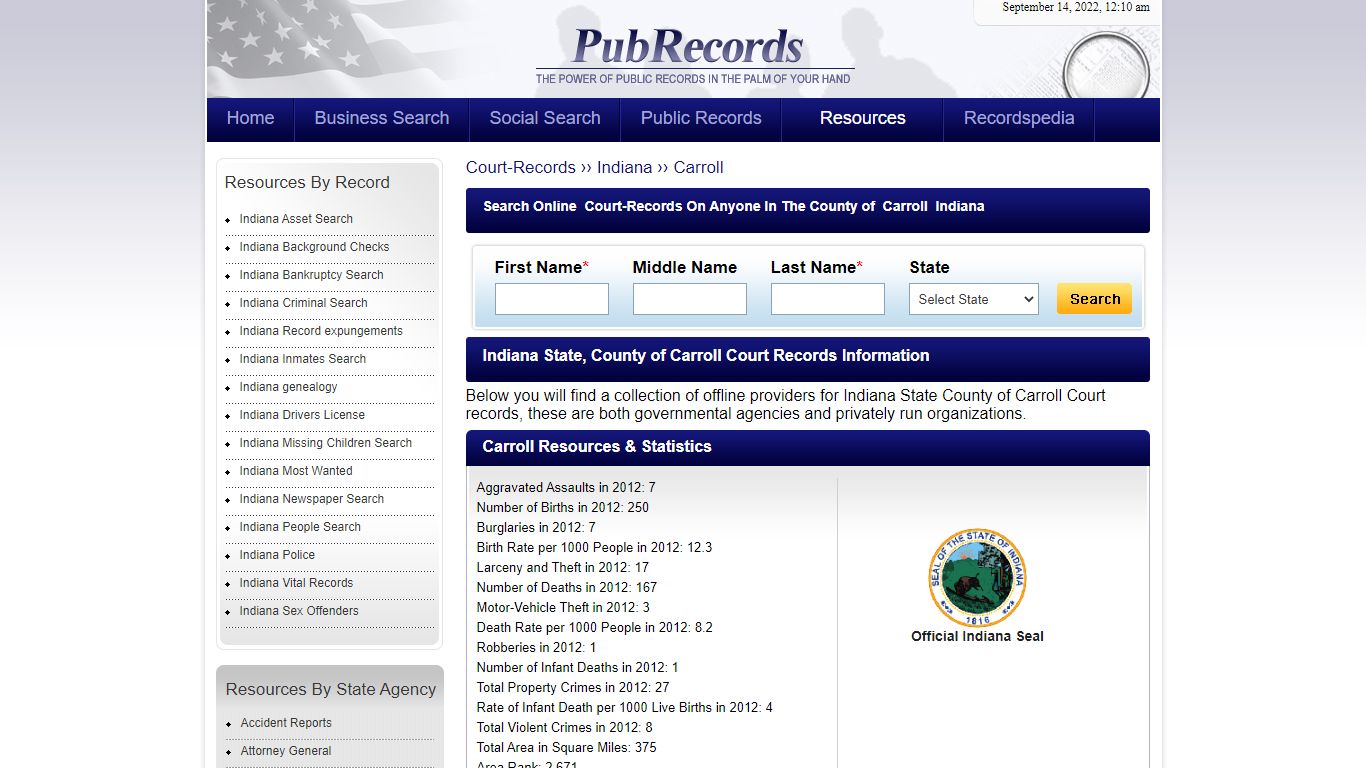 Carroll County, Indiana Court Records